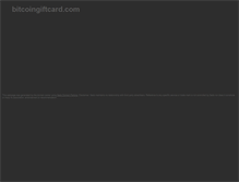 Tablet Screenshot of bitcoingiftcard.com